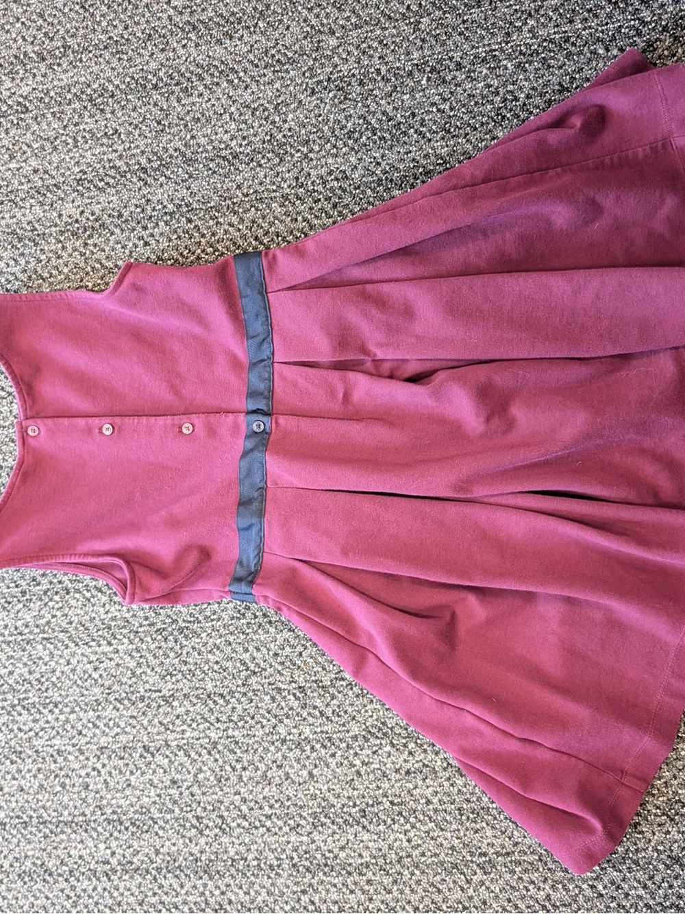 Janie and Jack Rose Pink Sleeveless Fit-and-Flare Dress with Gray Waist Bow - Picture 2 of 3